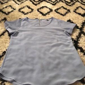 Express blue business casual top